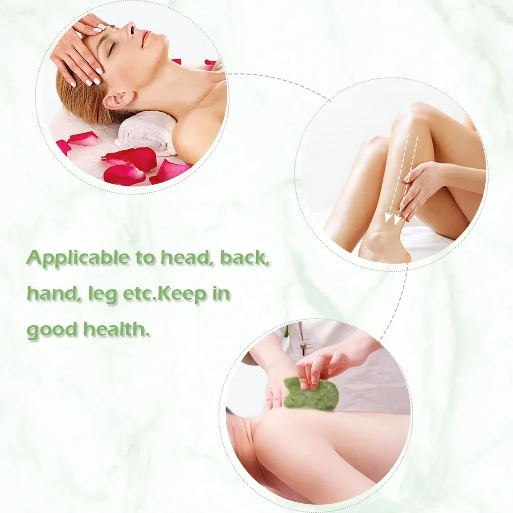 Natural Xiuyu Gua Sha Scraper Board Guasha Scraping For Face Skin Lifting Body Massager Beauty Health Jade Stone Guasha Board