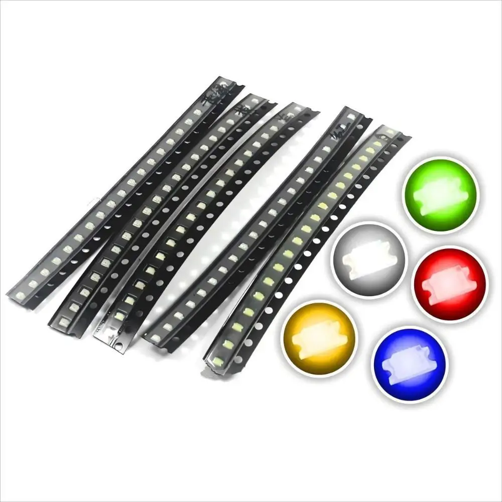 

Набор из 20/50 профессиональных SMD LED диодов 0805/0603, многоцветные, для DIY SMT-ламп, RGB-светодиоды для электронных проектов