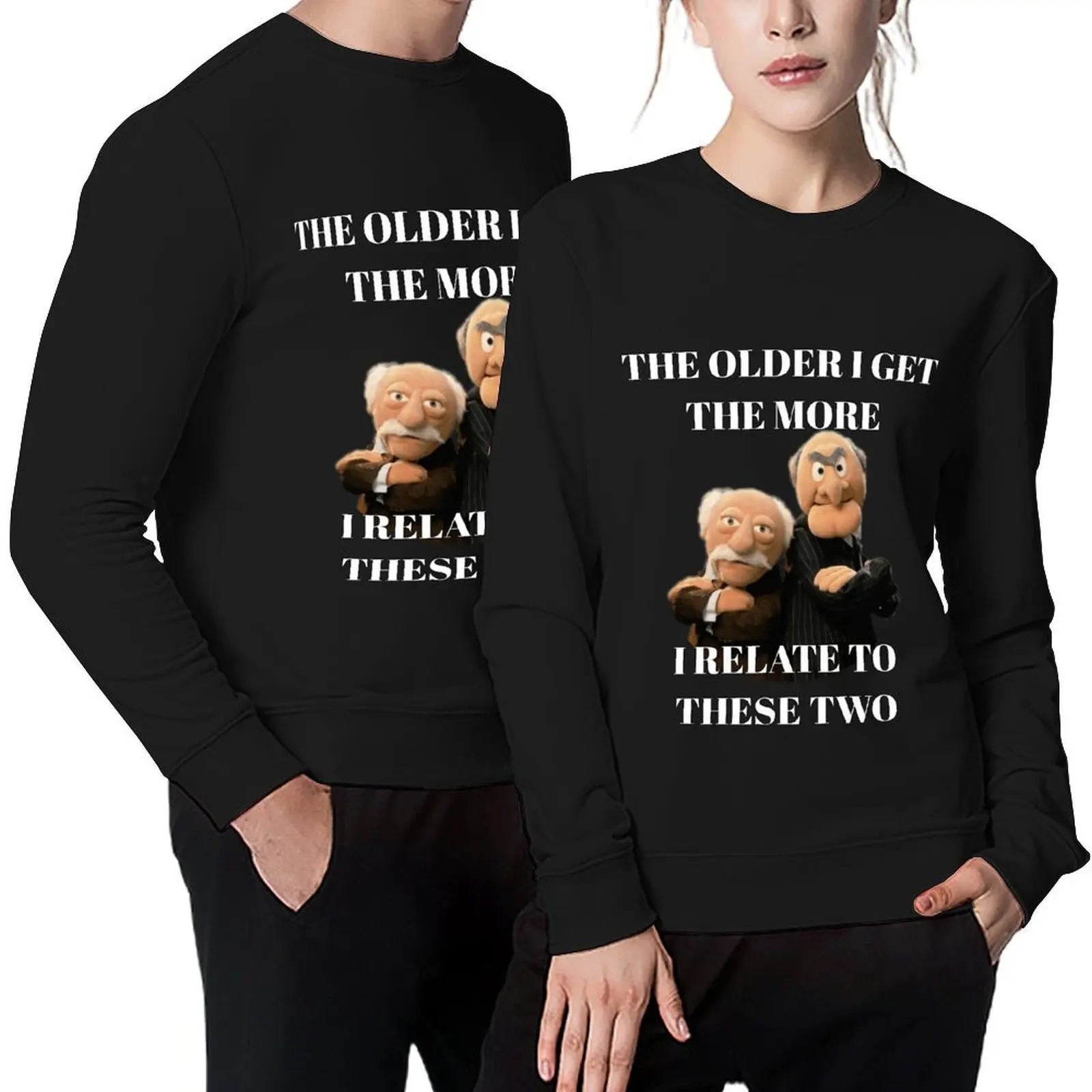 

Statler and Waldorf vintage Pullover blouse autumn clothes mens clothing mens clothes new sweatshirts