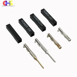 100/1000pcs 2.54mm 1P DuPont Plastic Shell Printing Font POWER SW / POWER LED+ / POWER LED- Wiring Terminal Housing Connector