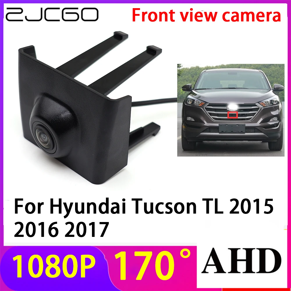 ZJCGO AHD 1080P LOGO Car Parking Front View Camera Waterproof for Hyundai Tucson TL 2015 2016 2017