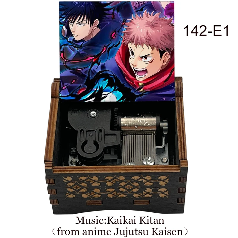 Jujutsu Kaisen Kaikai Kitan Wooden Music Box New Year's Birthday lucky Mascot Gift For Friend  Room Decoration Ornaments