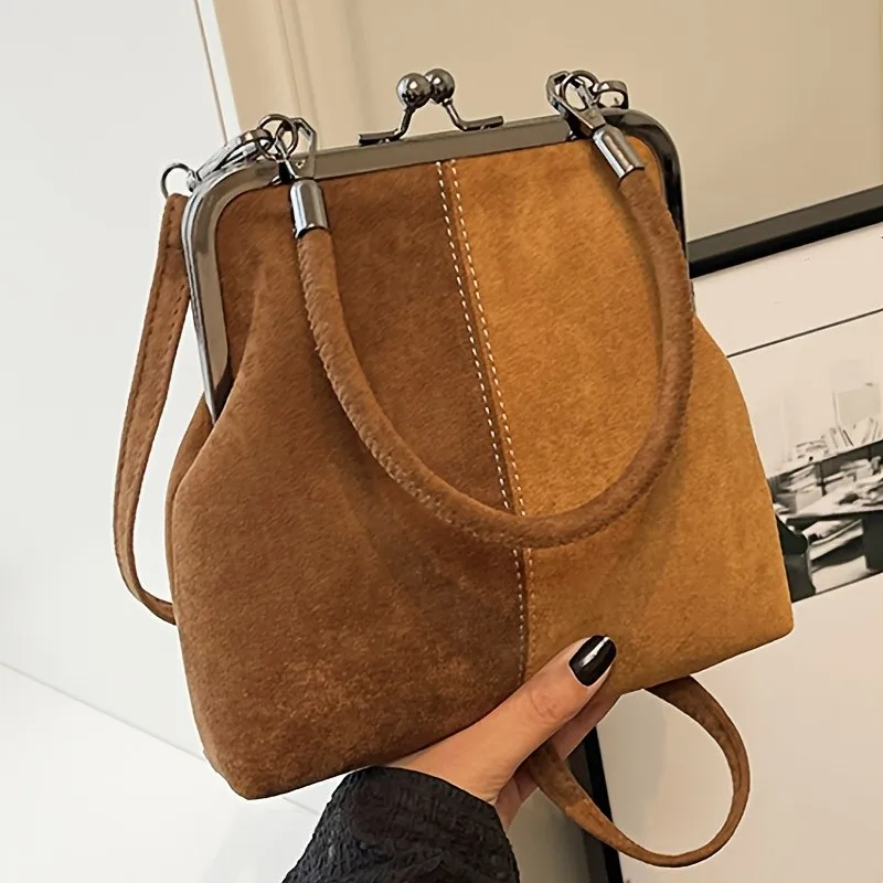 

New Vintage Style Women Handbag Versatile Shoulder Bag Lady‘s Purses Black Brown Crossbody Bags