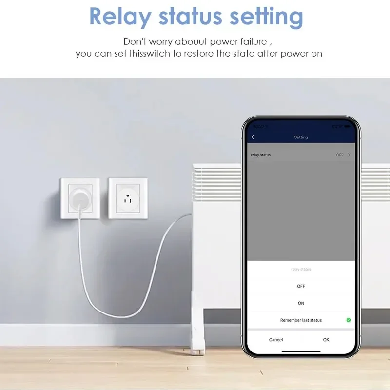 Smart Wifi Plug US Standard Wireless Outlet 10A Remote Control Smart Home Appliances Work With Alexa Google Home