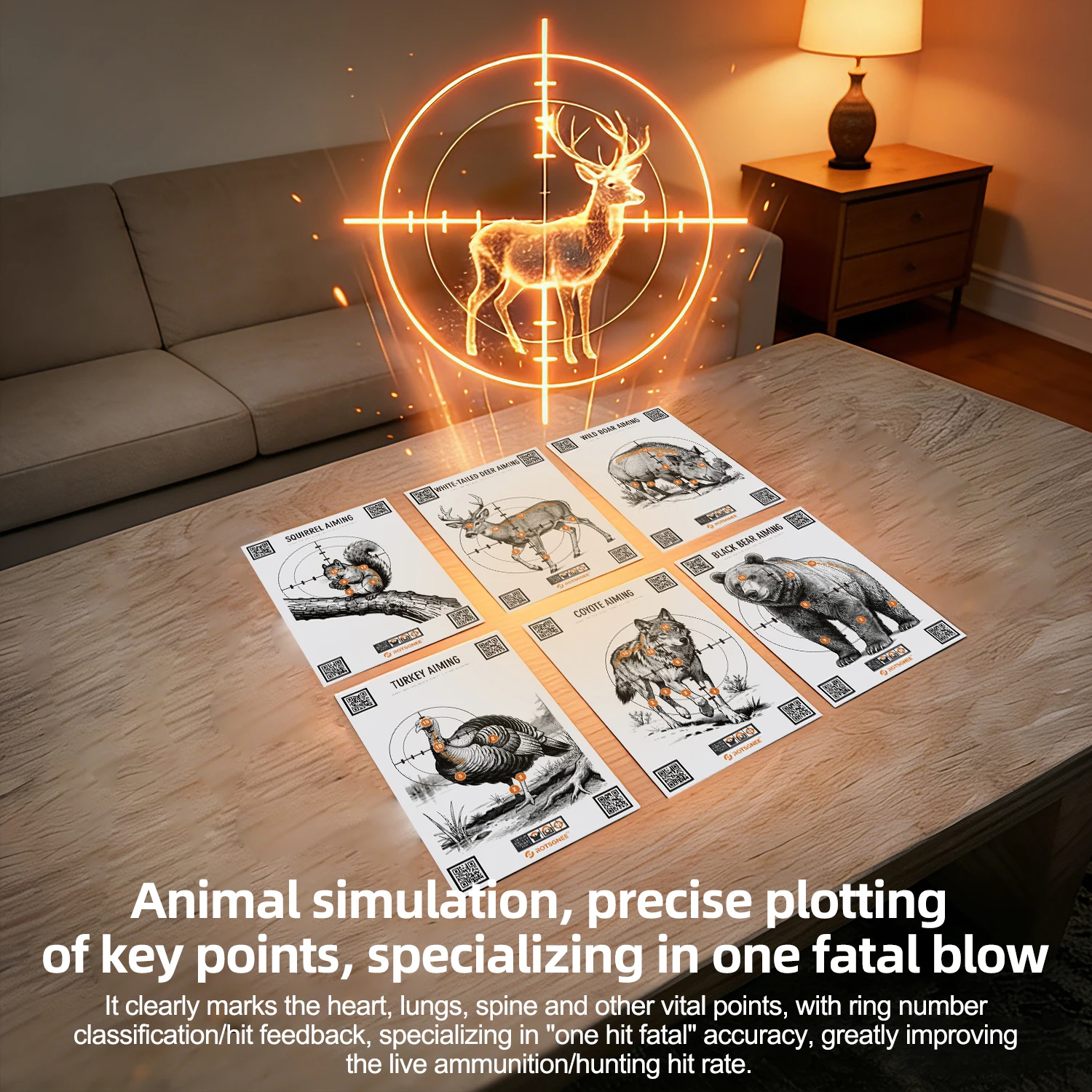 

Laser Dry Fire Training Smart Targets (6 Sheets) Reusable Targets for Shooting Enthusiasts Training
