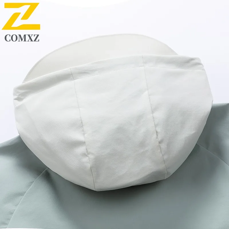 COMXZ الرجال أسفل سترة عالية الجودة بطة أسفل تخفيف مكتب معطف منتفخ دافئ انفصال الطبقة الداخلية خفيفة الوزن الشتاء سترة