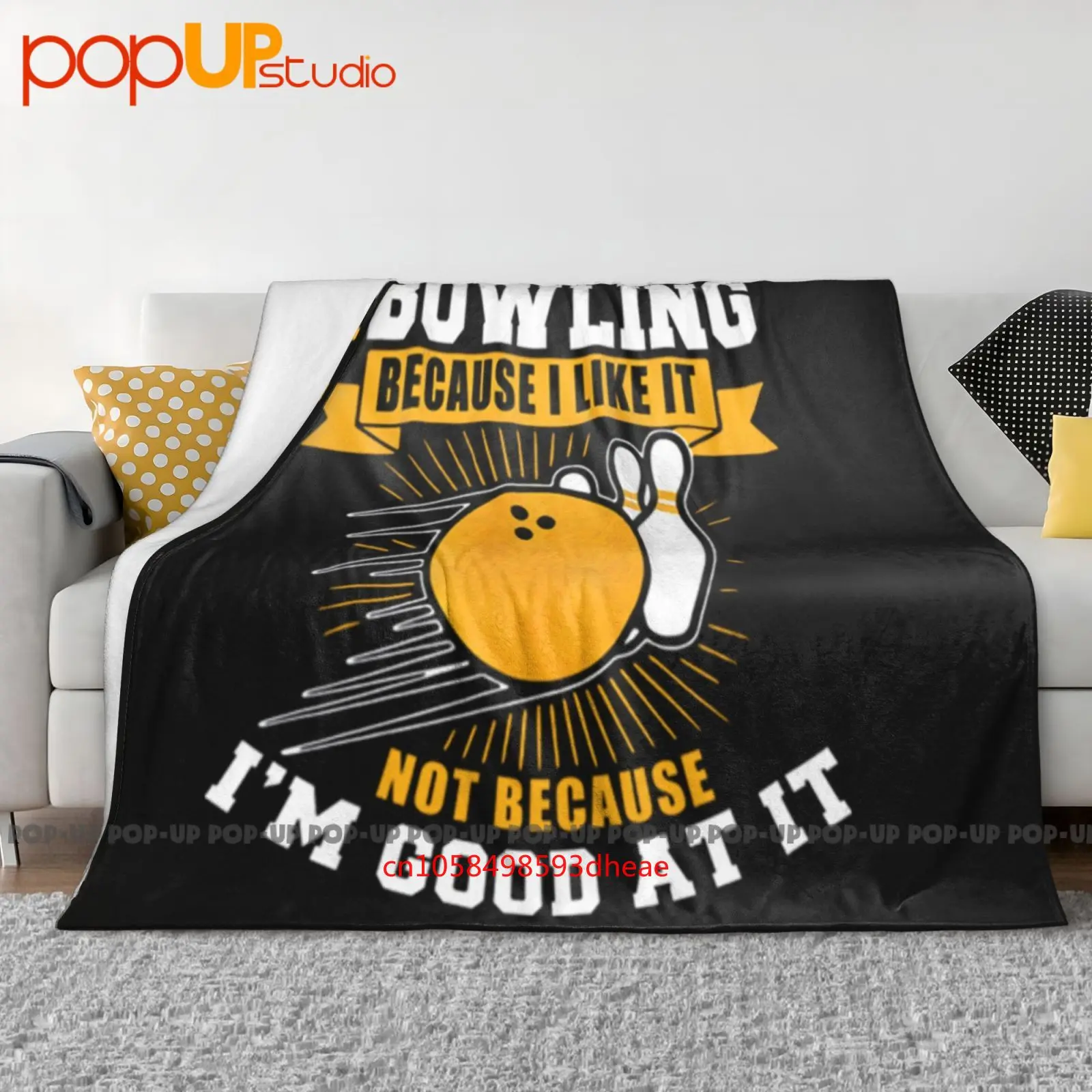 I Go Bowling Because I Like It Not Because I‘M Good At It Ultra-Soft Blanket Quilt Winter Sofa Cover Bed Covers