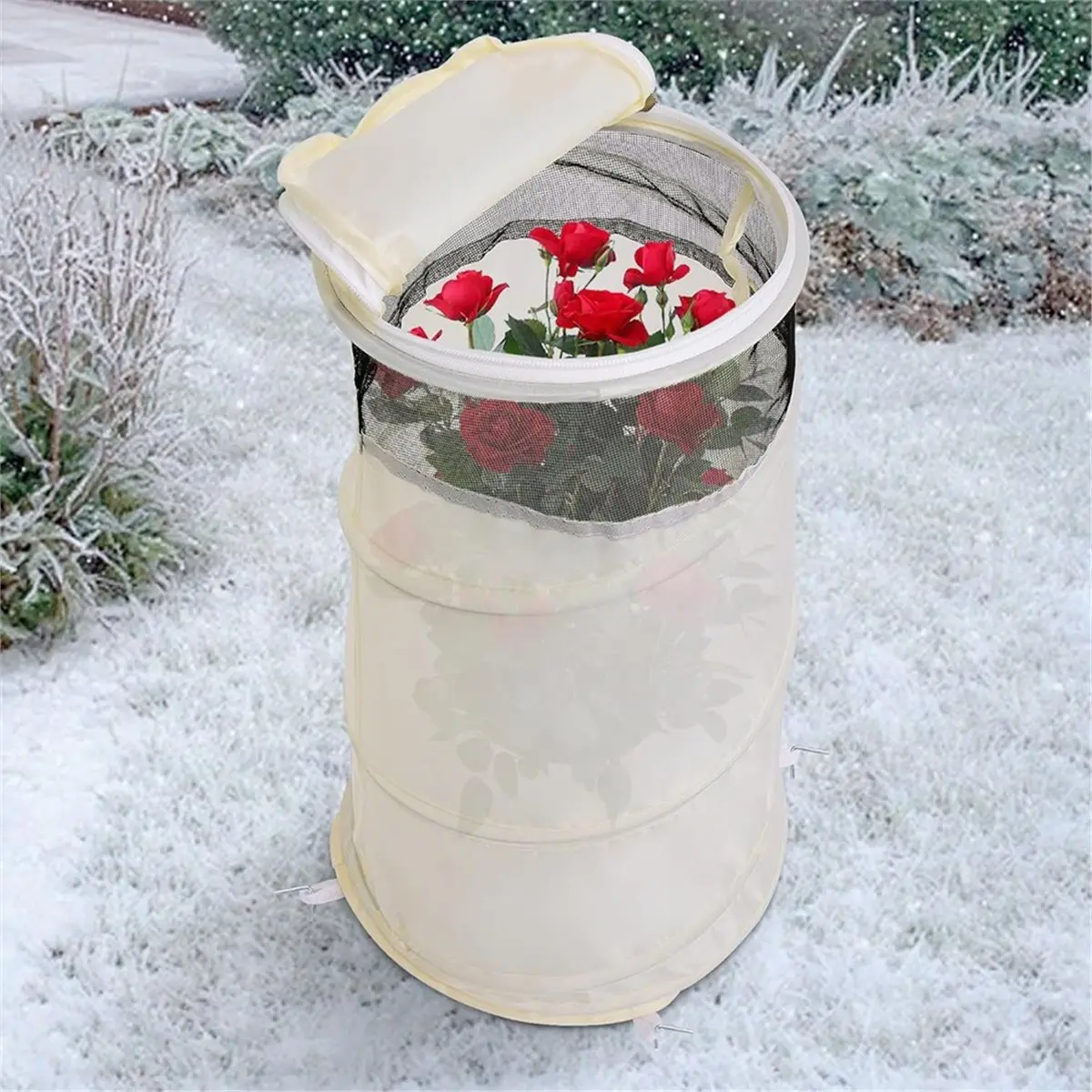 Shielding Cover for Winter Protection, Winter Collars Protective Cover Freeze Protection Roses Bush Cover for Protecting