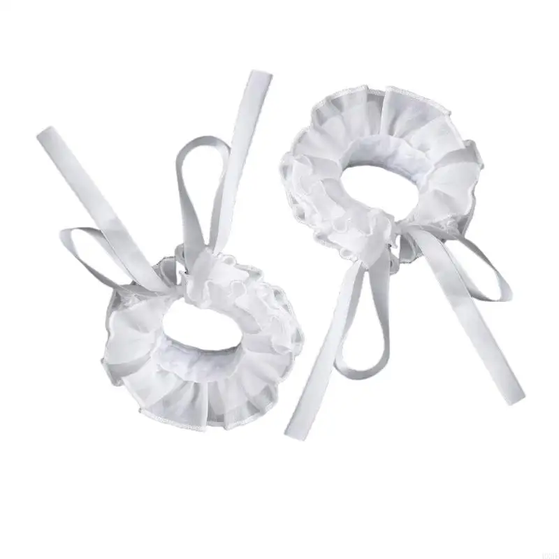 HX6F Elizabethan Ruffled Clown Clown Clown Clown Rigf and Wrist Cuffs