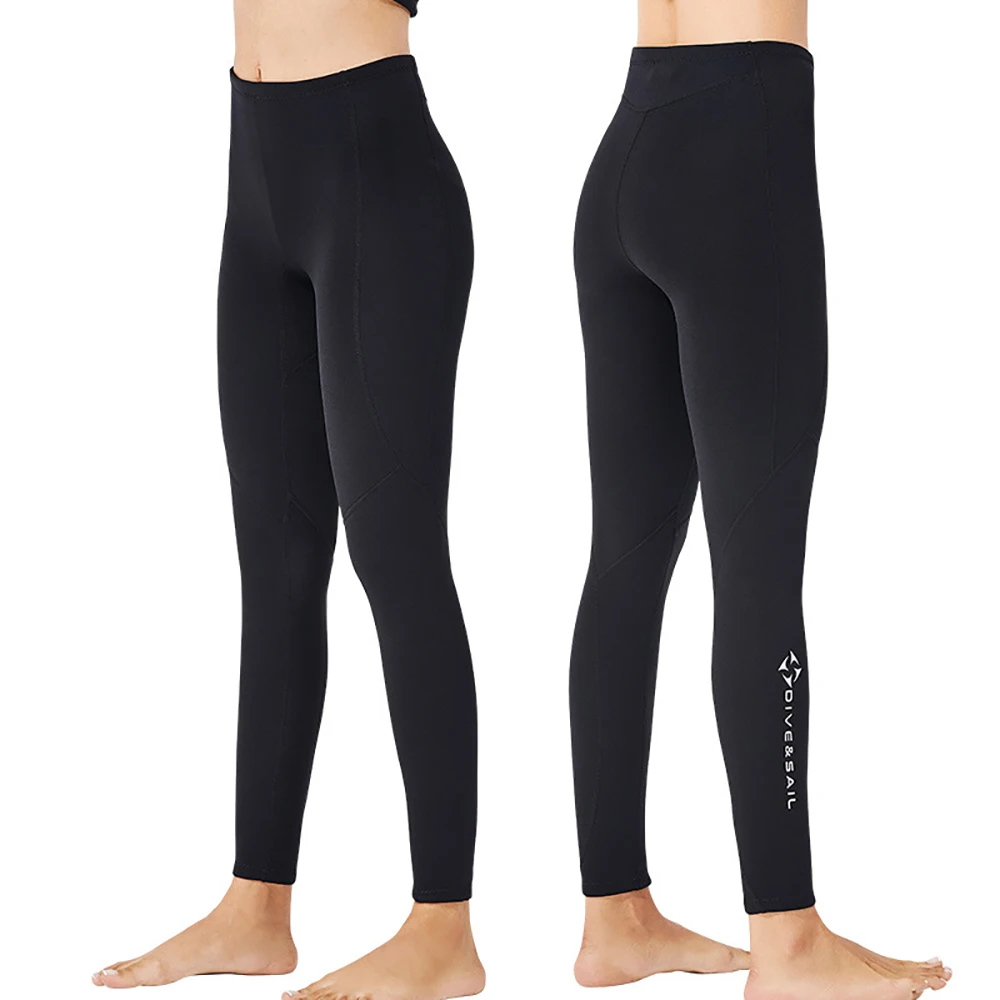 2mm Neoprene Wetsuit Pants Men Women Thermal Wetsuits Pants for Surfing Diving Canoing Kayaking Swimming Built in Drawstring