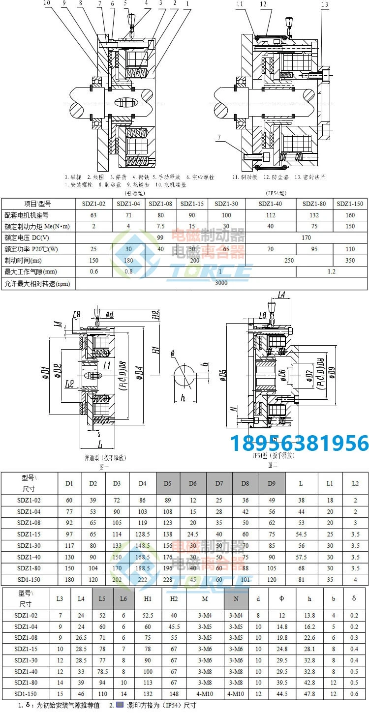 Electromagnetic Brake Brake Disc YEJ71/80/90/100/112/132/160 Motor Brake Disc Friction Disc