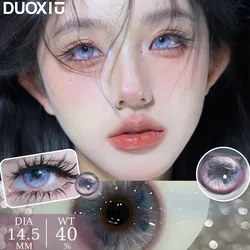 DUOXIU 1 Pair Hot sale Myopia Color Contact Lenses Korea Fashion Green Butterfly Soft Color Contact Lenses Yearly Fast Shipping