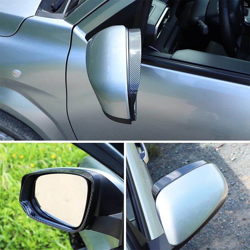 

Car Carbon Fiber Car Door Mirror Cover Rain Visor Trim Car Accessories For Toyota Tacoma Alphard Vellfire 2024-2025