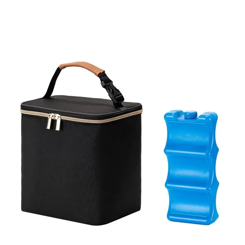 

AINY-Breastmilk Cooler Bag With Ice Pack, Fits 6 Baby Bottles(Up To 9 Ounces), For Mom& Daycare Baby Bottle Carrier