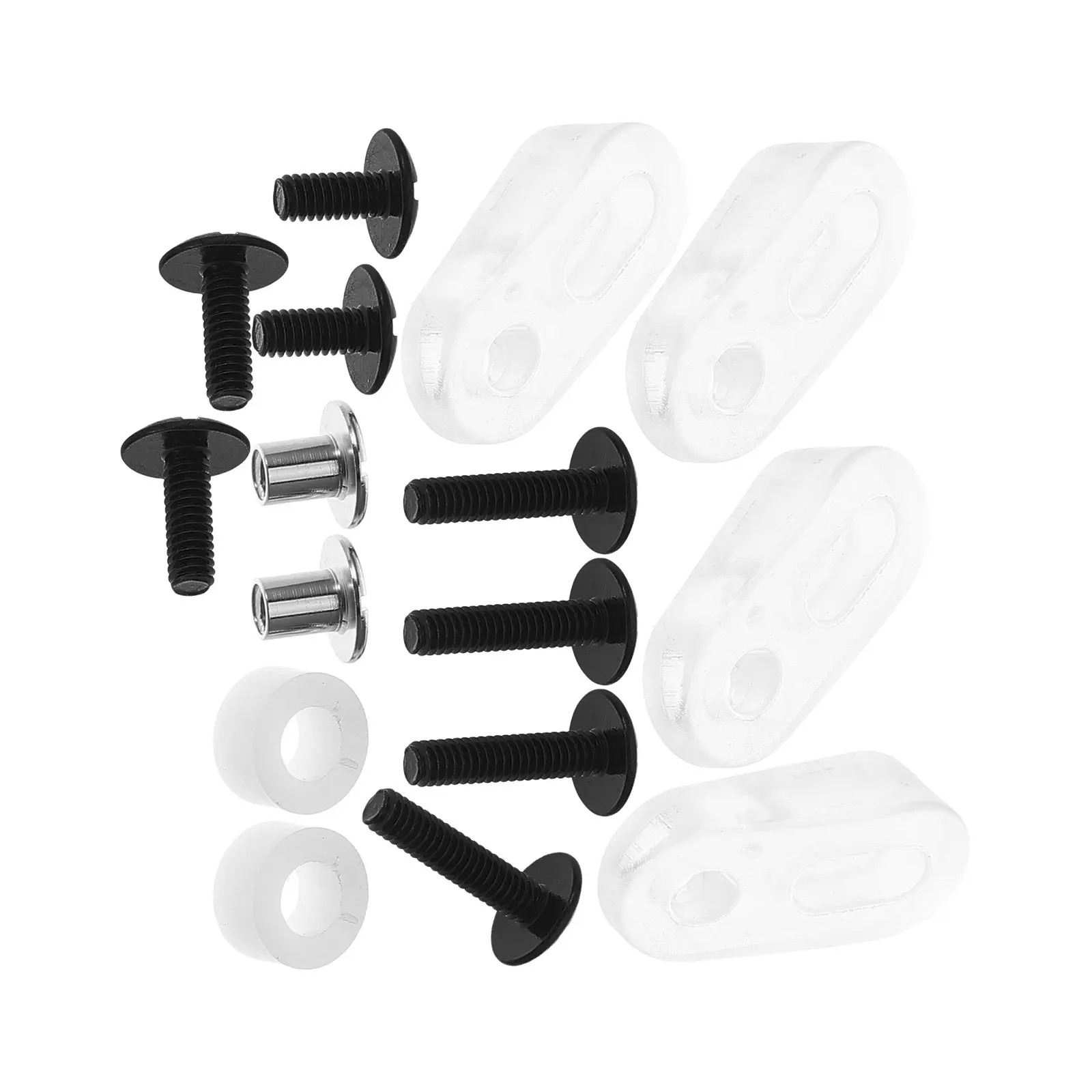 

24Pcs Hockey Repair Kit Includes Visor Clips Screws Nuts Rubber Gaskets Chin Strap Adapter for Sports Helmets Ice Hockey