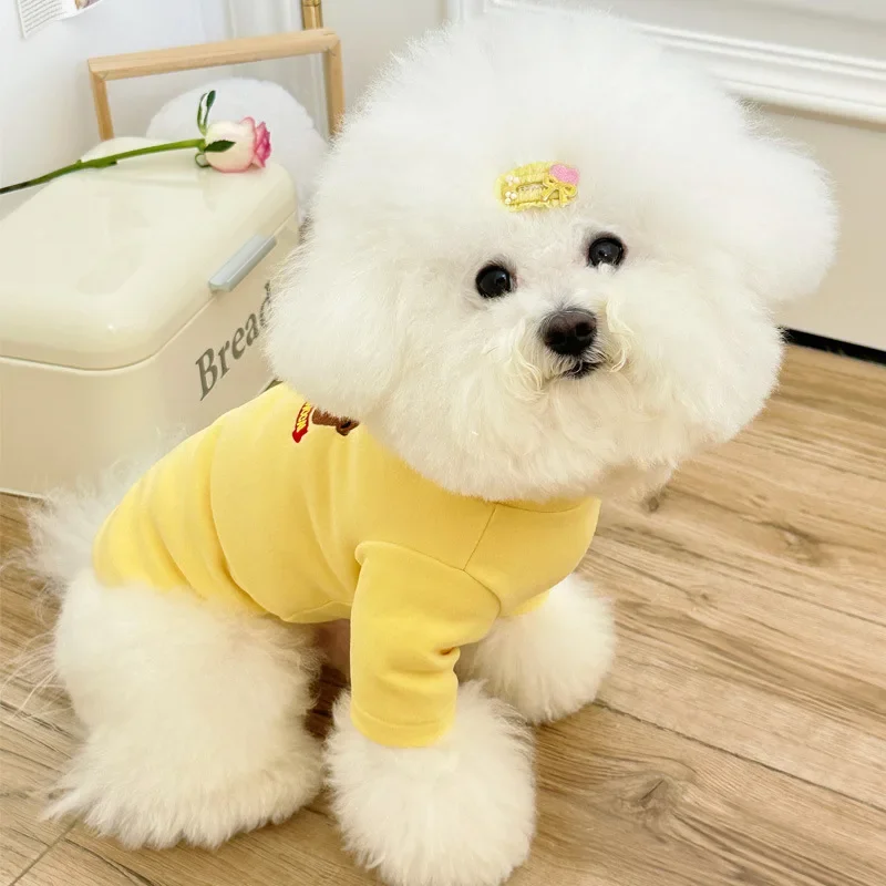 Autumn and Winter Clothing Plush Pet Dog Clothing Teddy Bear Schnauzer Small Dog Leggings Dog Christmas Clothes Pet Clothes