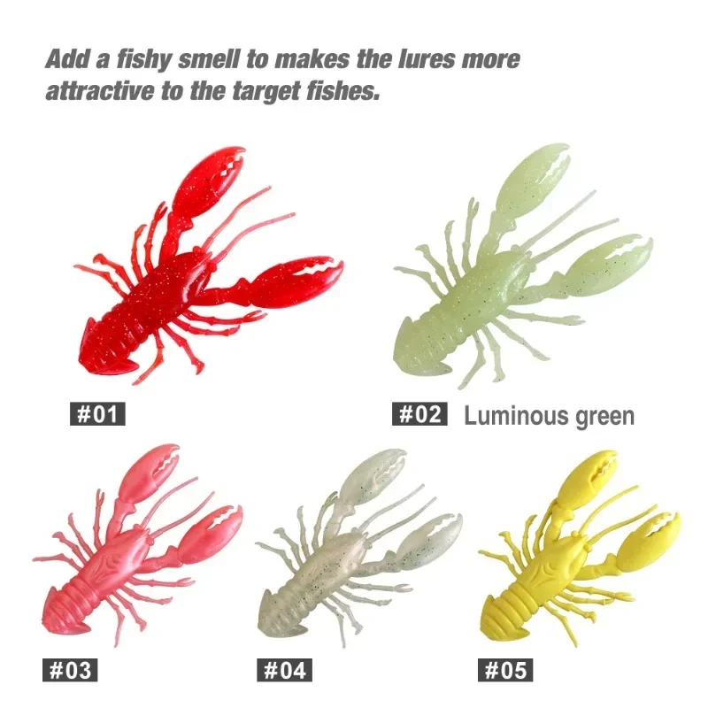 Umpan pancing silikon lembut, umpan udang, udang imitasi menambahkan rasa udang, Pesca pancing ikan mas, 95mm, 13g