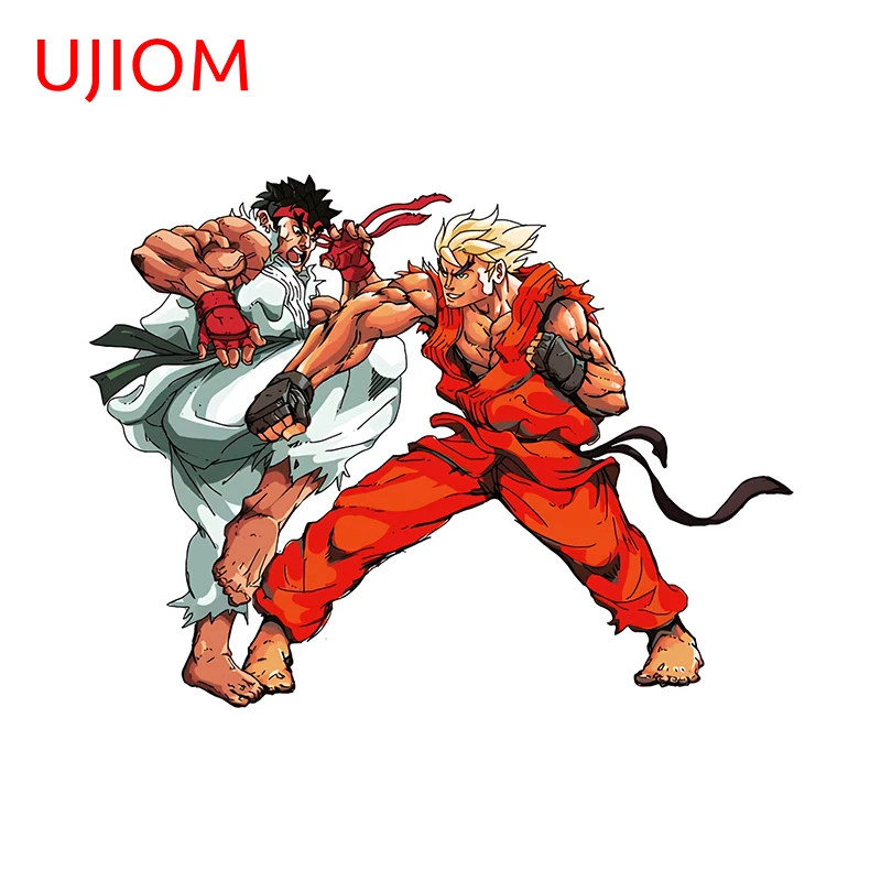 UJIOM Fighter Ryu With Sgathaich Wall Stickers Cool Personality Graphics Laptop Decal Great Scratch Proof Bathroom Accessories