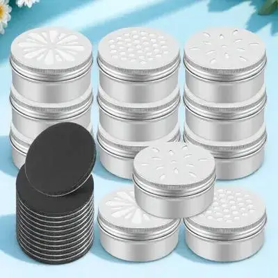 10 chiens d'entraînement 25x2mm points magnétiques boîtes métalliques trous couvercle odeur étui nez fournitures de travail conteneurs portables