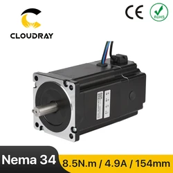 Cloudray Nema 34 Stepper Motor 8.5N.m 4.9A 2 Phase Servo Motor with Brake for CNC Router Engraving Milling Machine