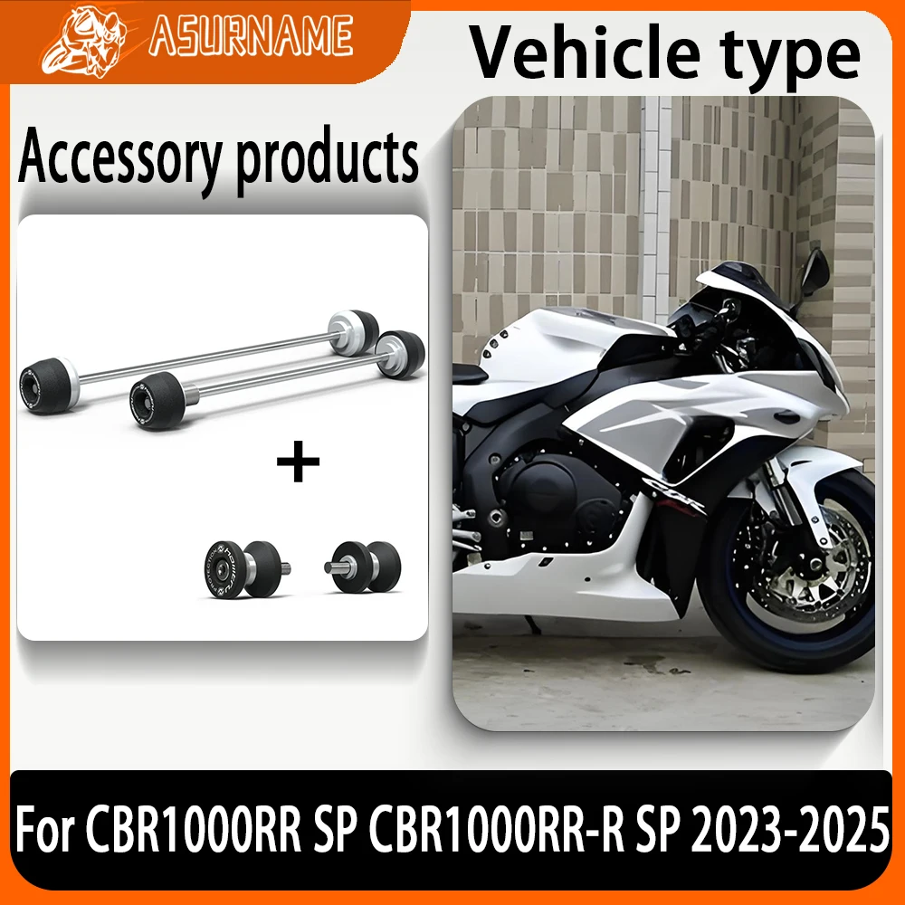

For Honda CBR1000RR SP CBR1000RR-R SP 2023-2025 Motorcycle Wheel Hub Anti-Collision Block Front Rear Axle Fork Crash Slider
