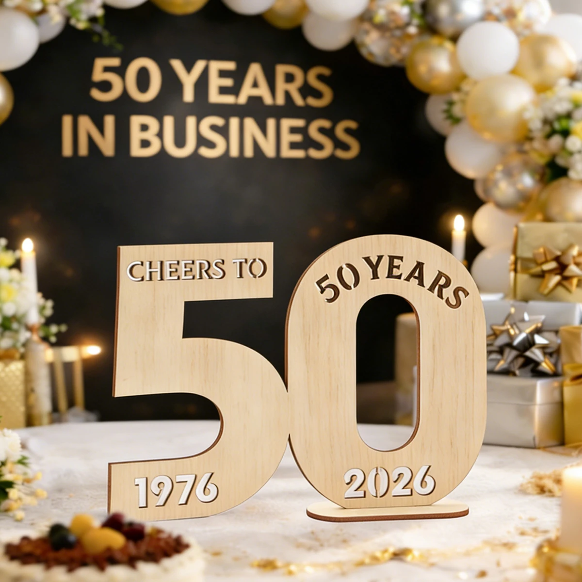 18th 50th Wooden Ornament Happy Birthday Party Decorations Desktop Wooden Guest Book Ornament Anniversary Party Supplies