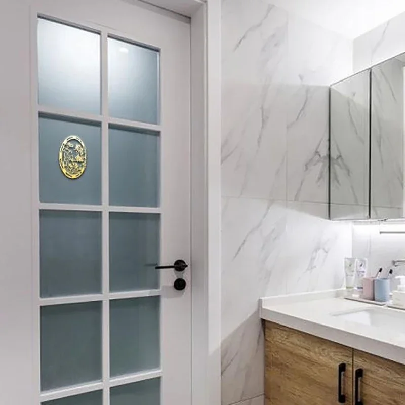 Carp Lotus Metal Sticker Lucky Wealth Home Feng Shui Decoration Mobile Phone Stickers Car Sticker Decals