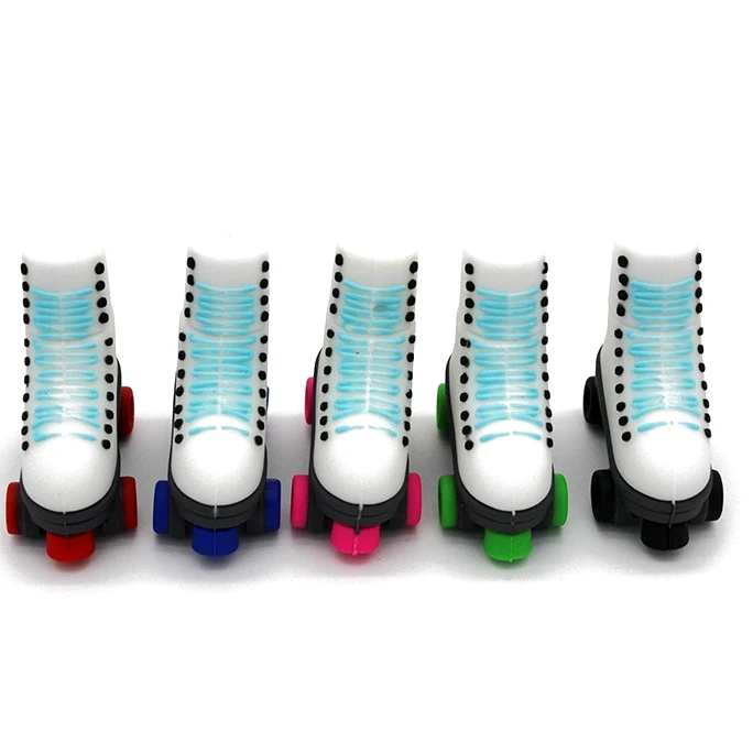 Patines de dibujos animados, unidad Flash USB, Pendrive genuina de 4GB, 8GB, 16GB, 32GB, 64GB, bolígrafo de alta velocidad, memoria creativa, regalo