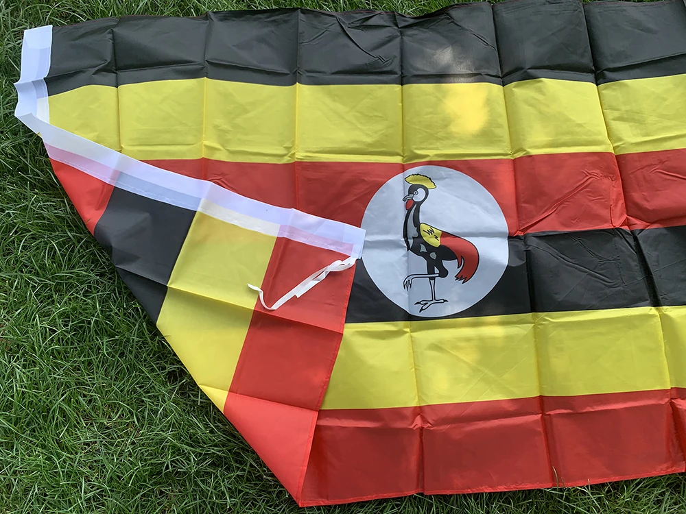 Bandera de Uganda SKY de poliéster colgante para exterior e interior - imagen 3