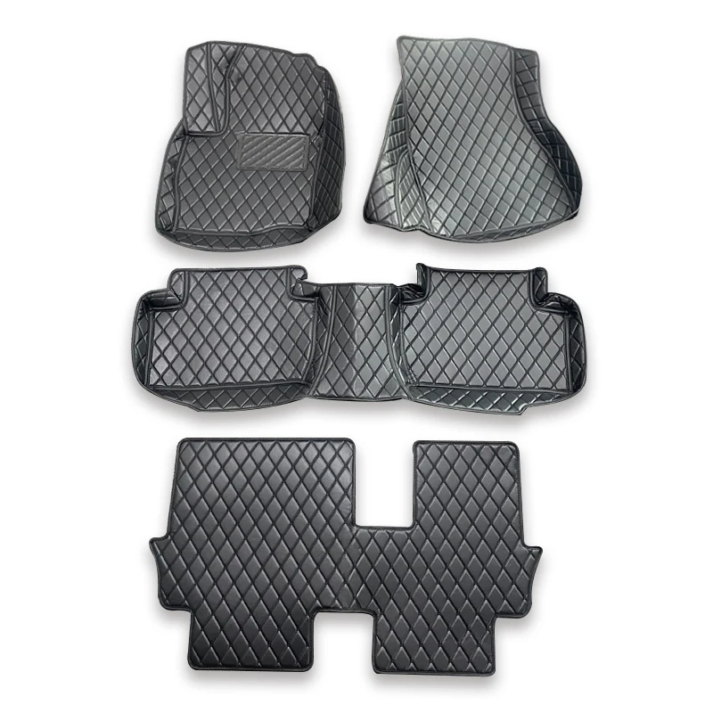 

Car Floor Mat For Mitsubishi Outlander 7 Seats 2018 2017 2016 2015 2014 2013 Custom Leather Carpet Auto Interior Accessories