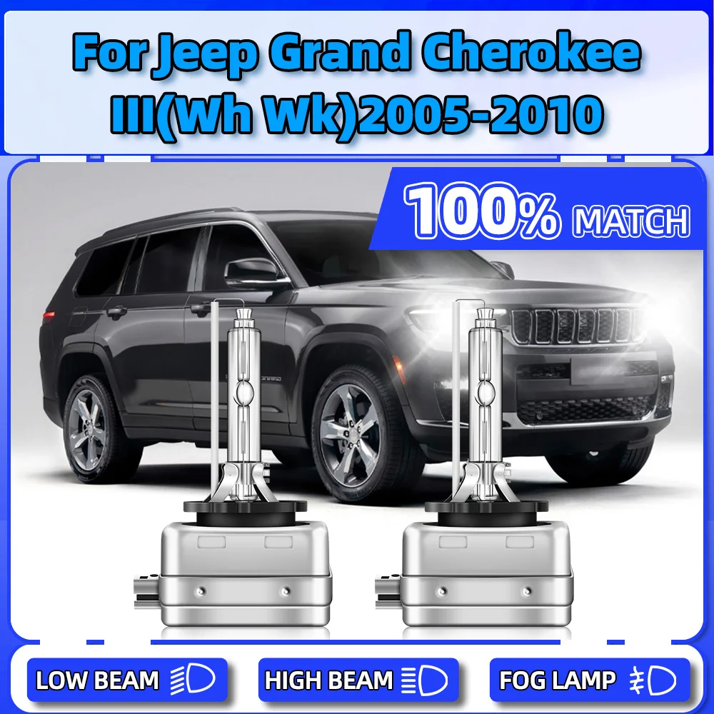 

20000LM Xenon Headlight Bulbs 35W Auto Head Lamps 6000K For Jeep GRAND CHEROKEE III (WH WK) 2005 2006 2007 2008 2009 2010