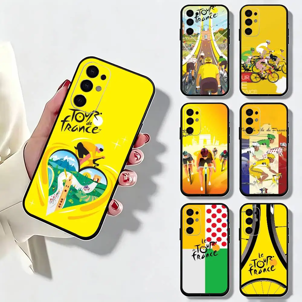 life movement Bike Tour de France Phone Case For Samsung S25,S24,S21,S22,S23,S30,Ultra,S20,Plus,Fe,Soft Silicone Black Cover