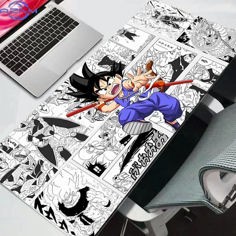 Anime Character Evolution Colorful Strip Print Mouse Pad, Rubber Non-Slip Base, Smooth Surface for Gaming Desktop Keyboard Offic
