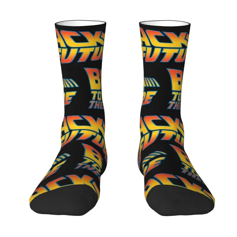 

Back To The Future Men's Crew Socks Unisex Funny 3D Printing Dress Socks