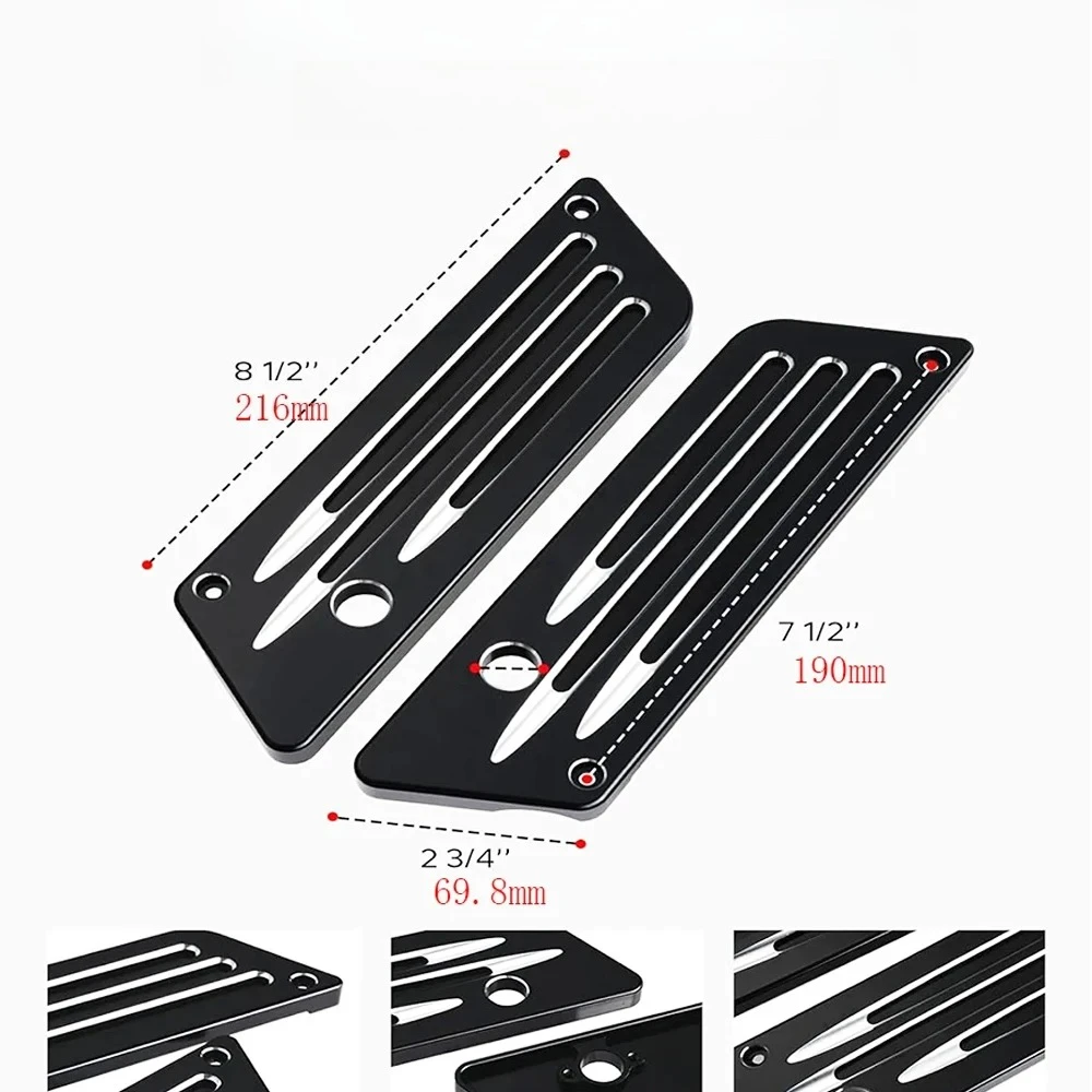 

Motorcycle Saddlebag Latch Covers For Harley Touring Street Glide Electra Glide Road Glide 1993-2013