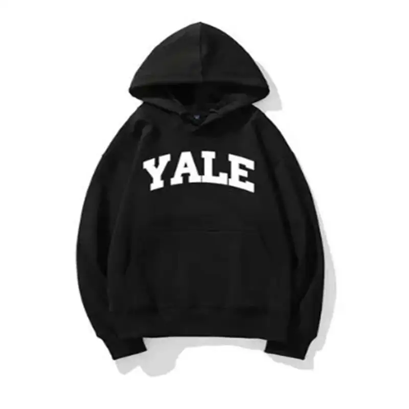 Yale University Unisex Long Sleeve Printed Hoodie Casual Sweatshirt  Pullover Sweatshirt Adult Sportswear Classic Simple Trendy