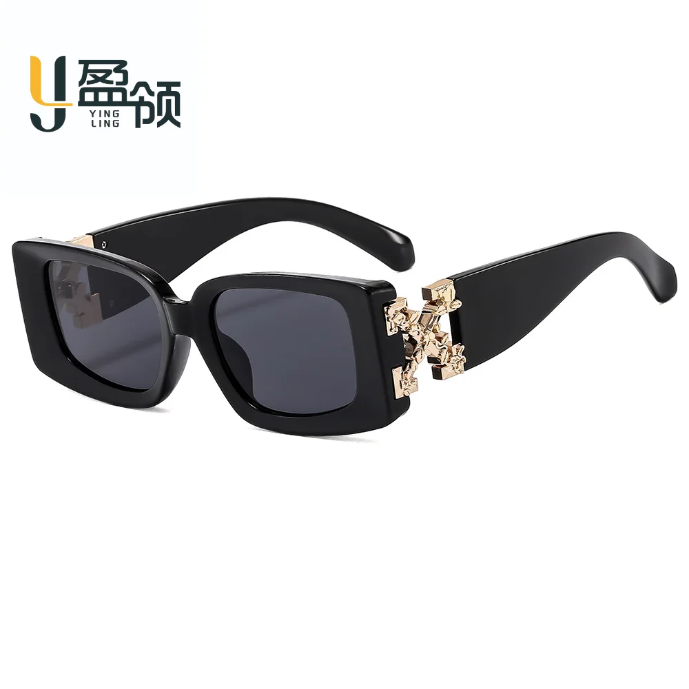 

New fashion square frame sunglasses for women luxury sunglasses UV protection large frame all-match glasses
