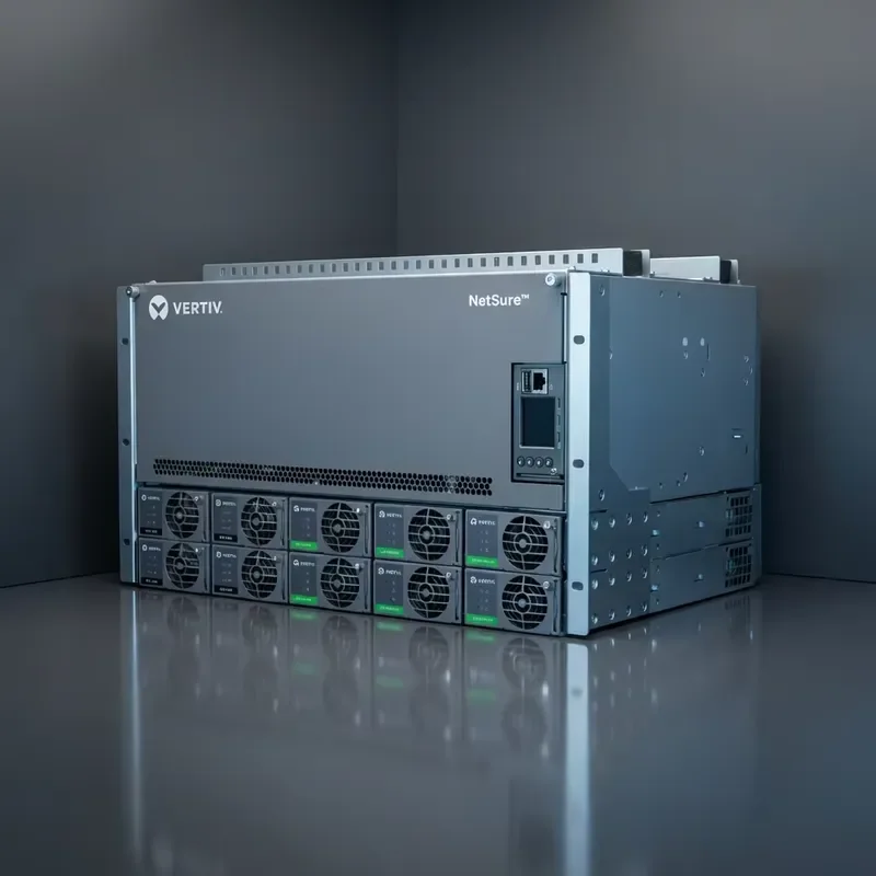 Novatech Global Vertiv 19 Inch Converged Embedded Hybrid DC AC Telecom Power Supply System with Surge Protection for