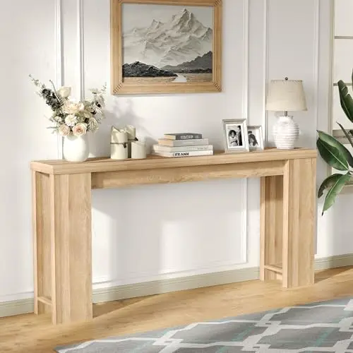 70.9'' Long Console Table, Sofa Table Behind The Couch, Farmhouse Entryway Table for Entryway, Living Room, Foyer