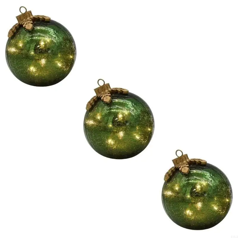 2025 مجموعة جديدة من 3 قطع زينة للعطلات مضيئة بمصابيح LED للرف أو