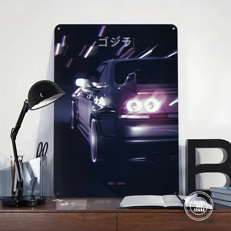 Japan Underground Culture 05 Car Tinplate Poster Customized Wall Art Vintage Metal Signs Retro Tin Plaque for Home Sign Garden