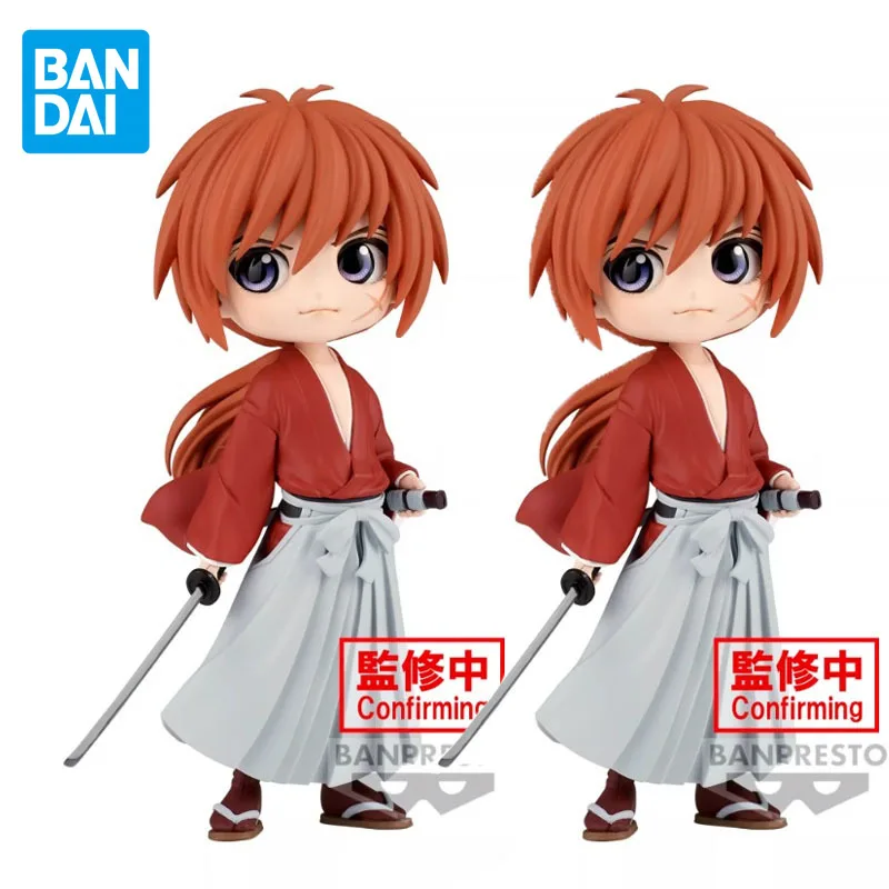 

Bandai подлинный Q Posket Rurouni Kenshin 2 Himura Kenshin аниме экшн-Фигурки игрушки для мальчиков девочек детские подарки Коллекционная модель