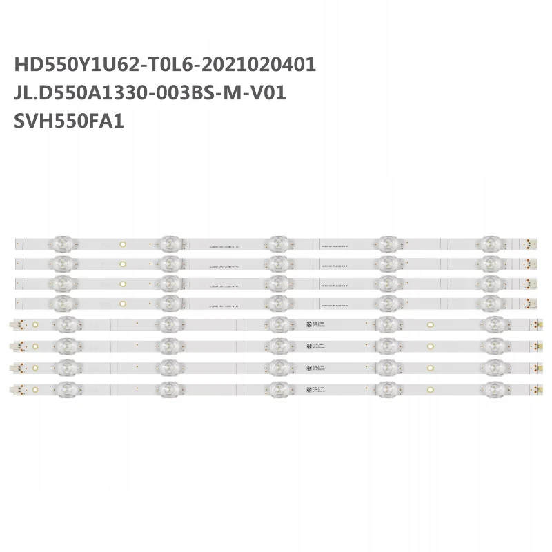

JL.D550A1330-003BS-M_V01 SVH550FA 55R6G 55A6G 3V 524MM+532MM 3V 55 inch aluminum LCD backlight strip