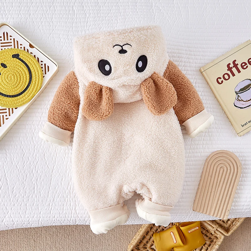 Zimowy strój niemowlęcy Thiened Fce, kombinezon z nadrukiem kreskówkowym, ciepły strój do wspinaczki na zewnątrz, kombinezon dla niemowląt