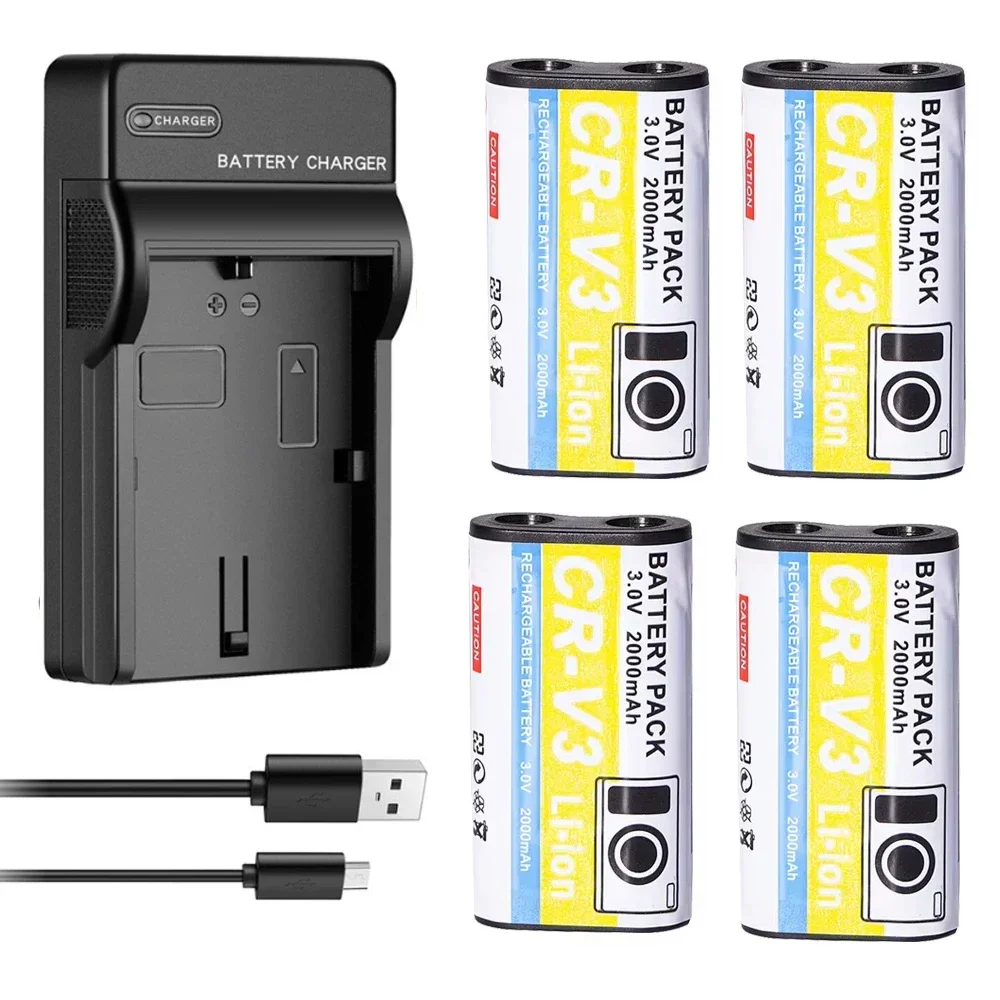 2000mAh CR-V3 CR V3 Battery + DC Charger for Olympus LB01 CRV3 LB-01 C3000 C3040 40Z C-2100UZ C-211 C-211Z C-3000 C-3030 C-3030Z