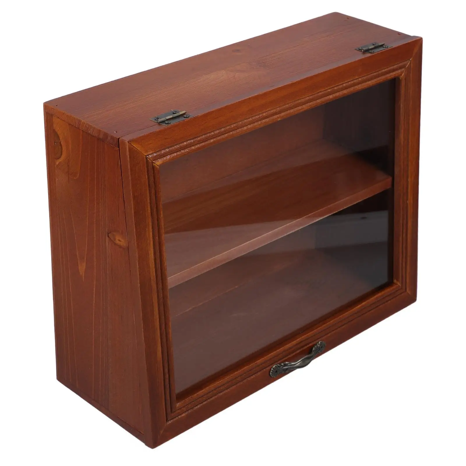

Premium Desktop Storage Box ganizer Retro Tea Set Holder Cup Display Stand Home Iron Jewelry Stationery Phone Space