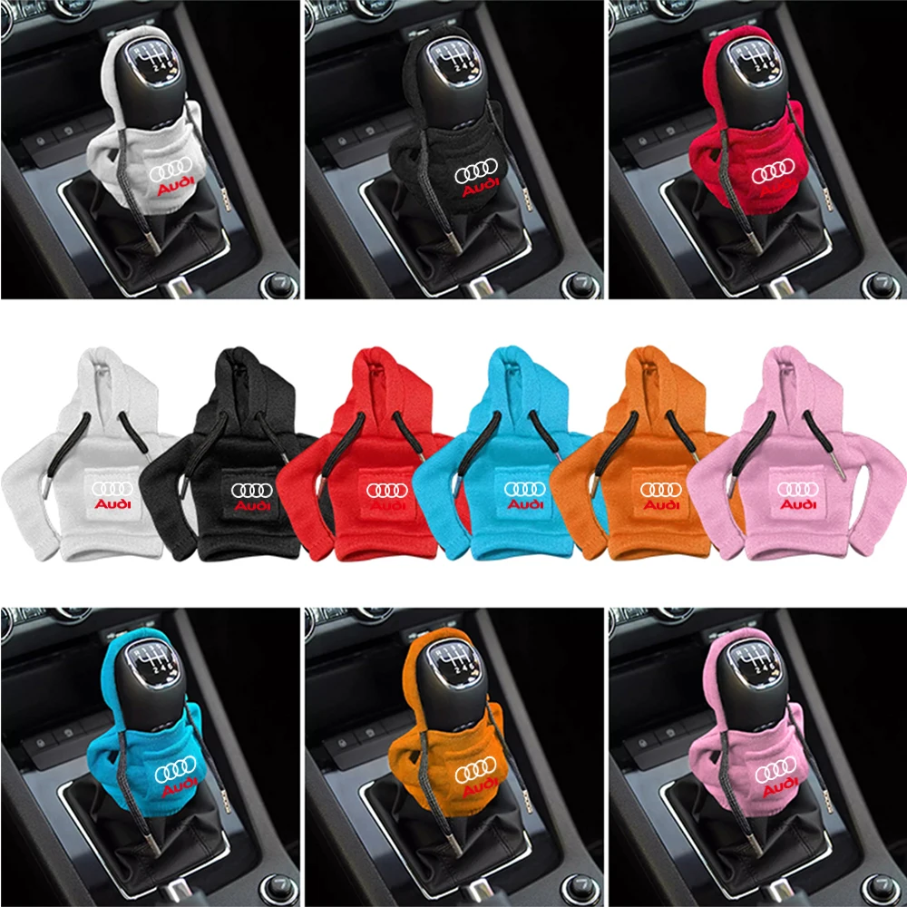 Gear Shift Hoodie Cover Shift Cover Gear Handle Decoration  Accessories For Audi S Line Q3 Q5 Q7 RS3 RS4 RS5 A3 A4 B9 A5 A6 5 C6