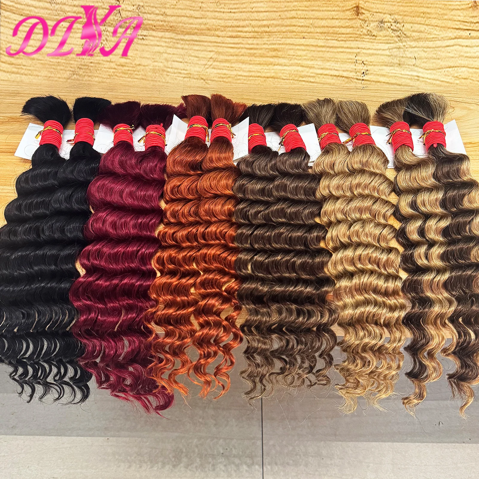 

16-28 дюймов человеческие плетеные волосы для косичек в стиле бохо, глубокая волна, объемные человеческие волосы, вьющаяся волна для наращивания косичек в стиле бохо, без пучков утка