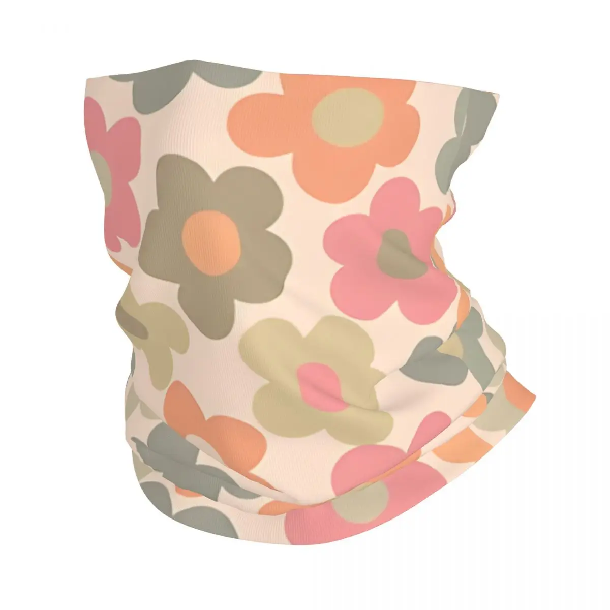 Flowerfull In Pastel Hues sciarpa fazzoletto da collo maschera per il viso In poliestere