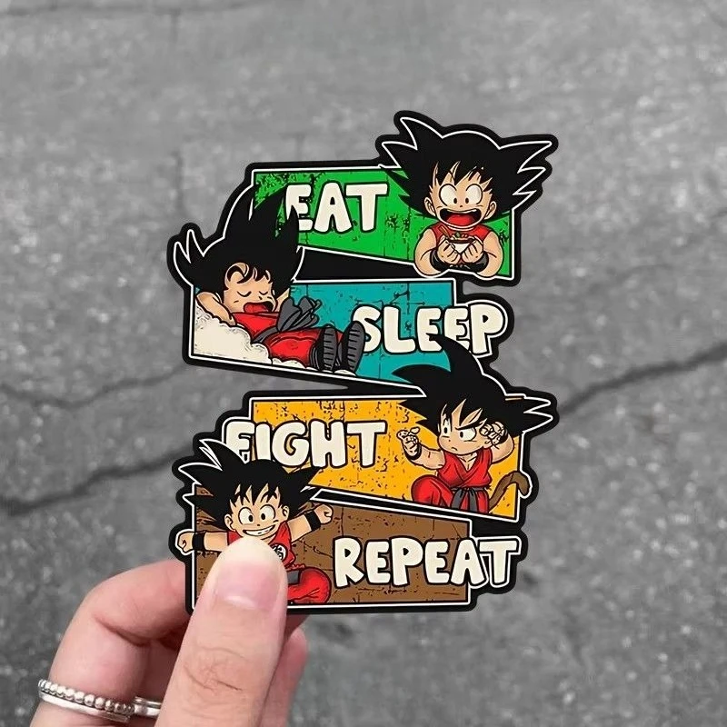 New Dragon Ball peripheral car stickers personalized text decorative stickers car electric vehicle creative waterproof stickers